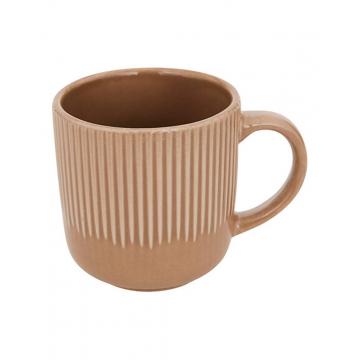 Κούπα "Chloe" stoneware μόκα 36cl/12x8,8x9 cm