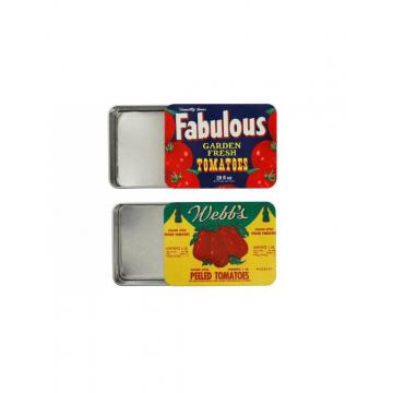 κουτί μεταλ.με καπάκι TOMATO 2σχ./9x12x3.5 cm