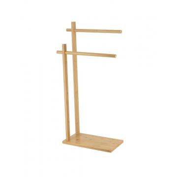 Κρεμάστρα διπλή για πετσετες  bamboo 21X39X82