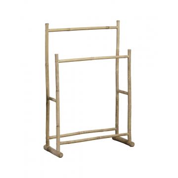 Κρεμάστρα διπλη για πετσετες καλάμι bamboo 68X30X100