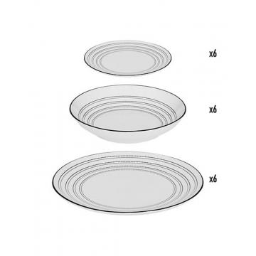 Πιάτα  "Lunova" set/18 Φ27cm