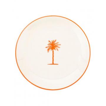 Πιάτο γλυκού πορσ. πορτοκαλί YUCA  Φ19cm