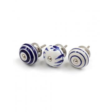 Πόμολα blue&white 3σχέδια σ/4
