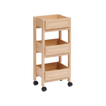 Ραφιέρα MDF με ρόδες 39,6x30x85,5cm